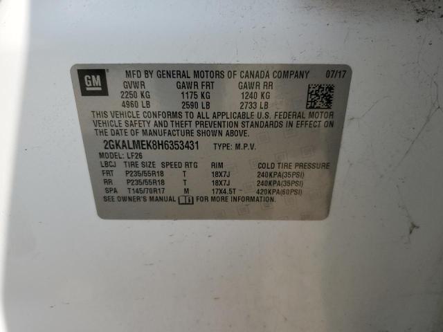 Photo 14 from auction – 2017 GMC TERRAIN SL with VIN 2GKALMEK8H6353431
