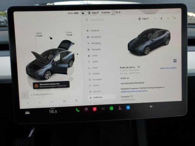Photo 9 from auction – 2024 TESLA MODEL Y with VIN 7SAYGAEE7RF020109