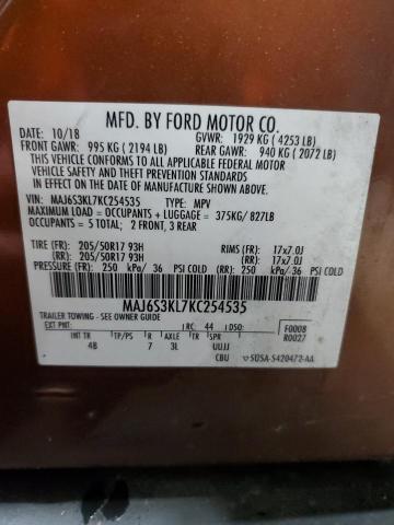 Photo 14 from auction – 2019 FORD ECOSPORT T with VIN MAJ6S3KL7KC254535
