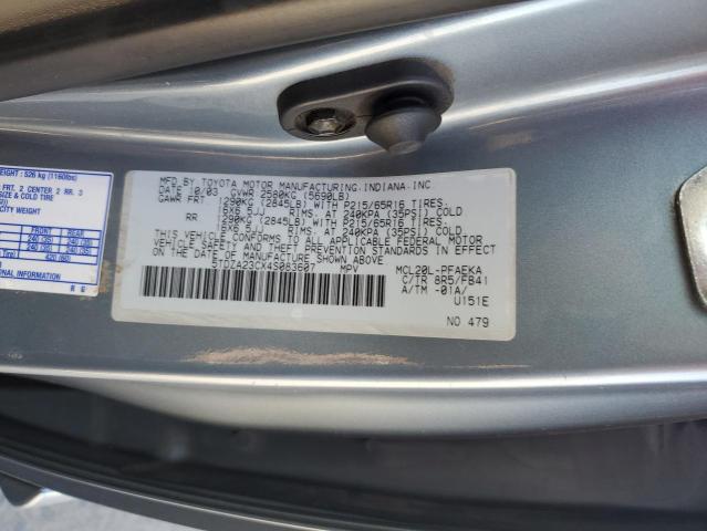 Photo 14 from auction – 2004 TOYOTA SIENNA CE with VIN 5TDZA23CX4S083607