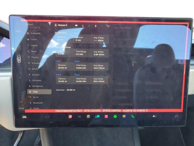 Photo 9 from auction – 2024 TESLA MODEL X with VIN 7SAXCBE6XRF437827