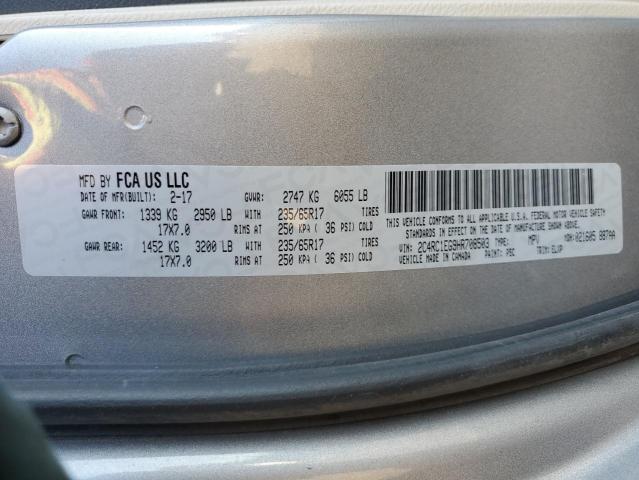 Photo 14 from auction – 2017 CHRYSLER PACIFICA T with VIN 2C4RC1EG9HR708503