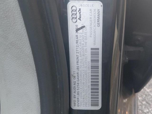 Photo 10 from auction – 2012 AUDI A6 PREMIUM with VIN WAUGGAFC3CN034326