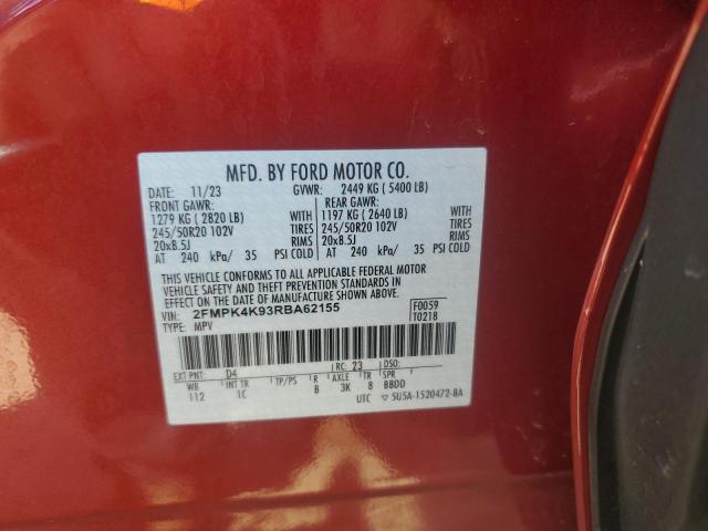 Photo 14 from auction – 2024 FORD EDGE TITAN with VIN 2FMPK4K93RBA62155