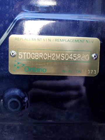 Photo 14 from auction – 2021 TOYOTA HIGHLANDER with VIN 5TDGBRCH2MS045880