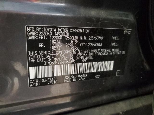 Photo 14 from auction – 2022 TOYOTA RAV4 LIMITED with VIN JTMD6RFV9ND067896
