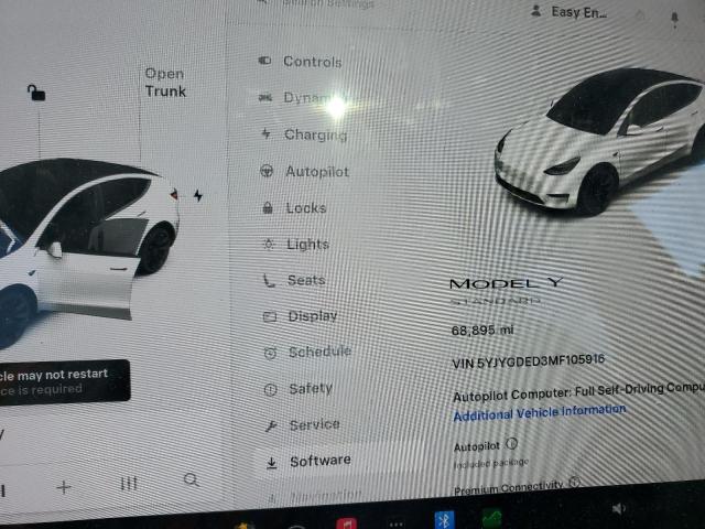 Zdjęcie 9 z aukcji – 2021 TESLA MODEL Y z VIN 5YJYGDED3MF105916