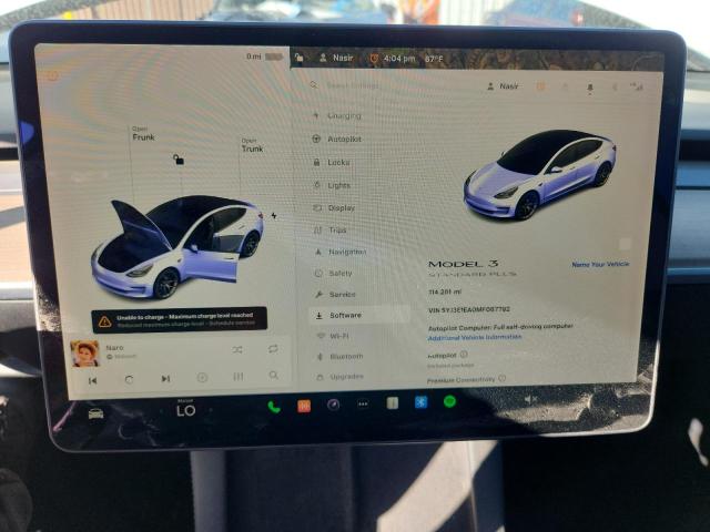 Photo 9 from auction – 2021 TESLA MODEL 3 with VIN 5YJ3E1EA0MF067792