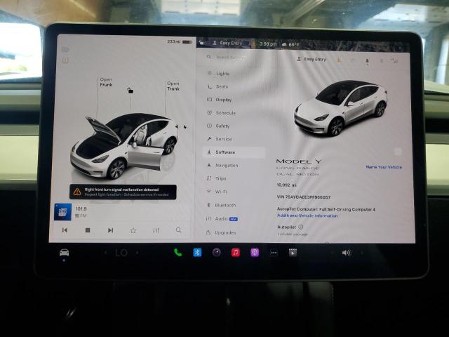 Photo 9 from auction – 2023 TESLA MODEL Y with VIN 7SAYGAEE3PF966057