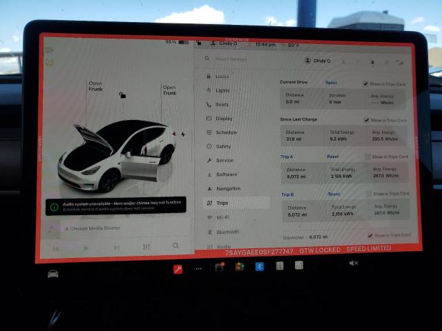 Photo 9 from auction – 2025 TESLA MODEL Y with VIN 7SAYGAEE0SF277747