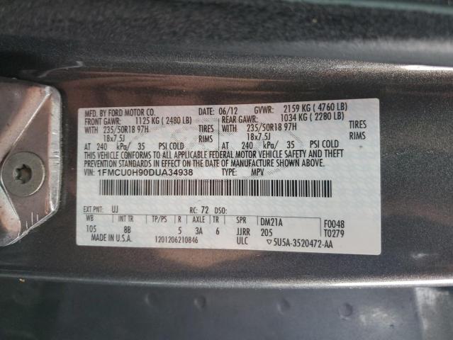 Photo 14 from auction – 2013 FORD ESCAPE SEL with VIN 1FMCU0H90DUA34938