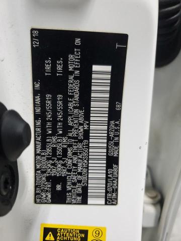 Photo 14 from auction – 2019 TOYOTA HIGHLANDER with VIN 5TDDZRFH5KS950119