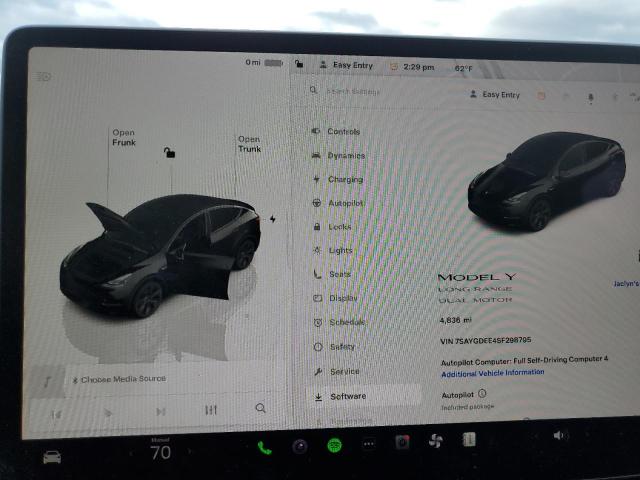 Photo 9 from auction – 2025 TESLA MODEL Y with VIN 7SAYGDEE4SF298795