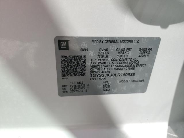 Photo 14 from auction – 2020 CADILLAC ESCALADE E with VIN 1GYS3JKJ0LR150938
