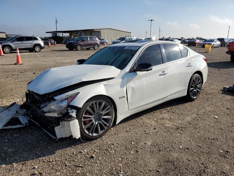 INFINITI Q50 RED SP 2018 with VIN JN1FV7AP1JM460300 - Photo from auction