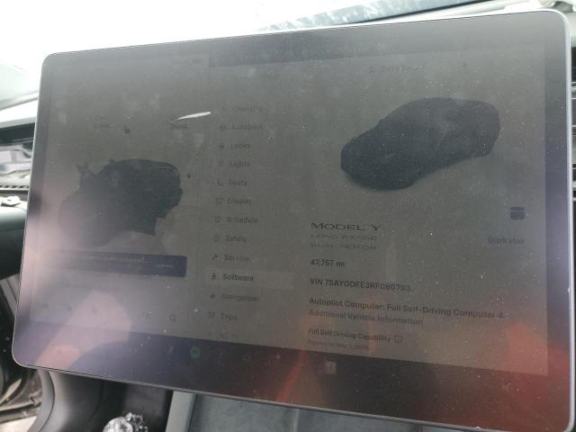 Photo 9 from auction – 2024 TESLA MODEL Y with VIN 7SAYGDEE3RF080793
