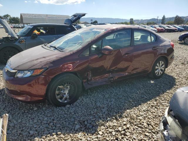 HONDA CIVIC LX 2012 with VIN 19XFB2F53CE347742 - Photo from auction