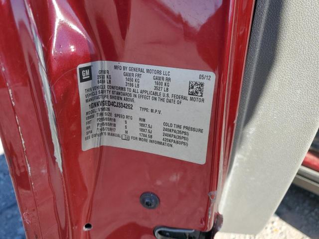Photo 14 from auction – 2012 CHEVROLET TRAVERSE L with VIN 1GNKVGED4CJ334262