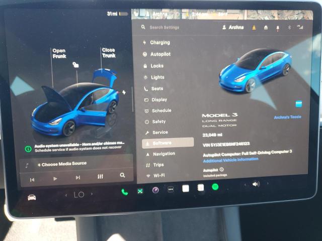 Photo 9 from auction – 2022 TESLA MODEL 3 with VIN 5YJ3E1EB6NF246123