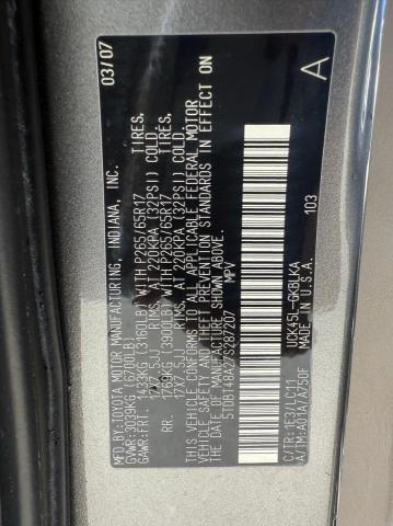 Photo 10 from auction – 2007 TOYOTA SEQUOIA LI with VIN 5TDBT48A27S287207