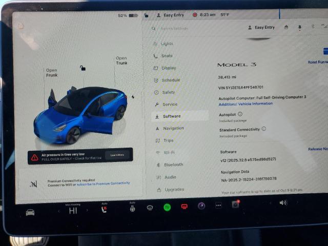 Photo 9 from auction – 2023 TESLA MODEL 3 with VIN 5YJ3E1EA4PF548701