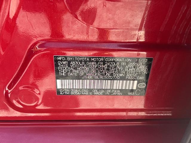 Photo 10 from auction – 2014 LEXUS GS 350 with VIN JTHBE1BL9E5032770