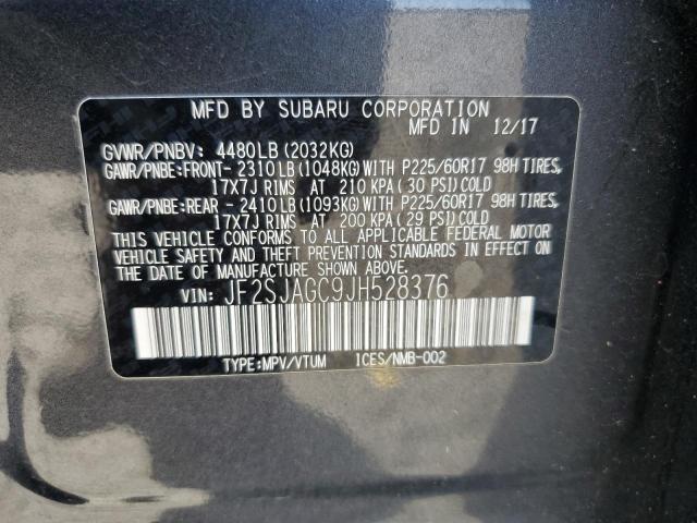 Photo 14 from auction – 2018 SUBARU FORESTER 2 with VIN JF2SJAGC9JH528376