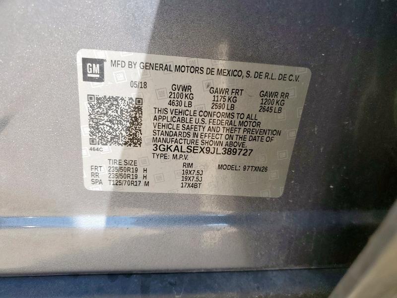 Photo 14 from auction – 2018 GMC TERRAIN DE with VIN 3GKALSEX9JL389727