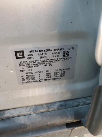Photo 14 from auction – 2021 CHEVROLET TRAX 1LT with VIN KL7CJPSM8MB365102