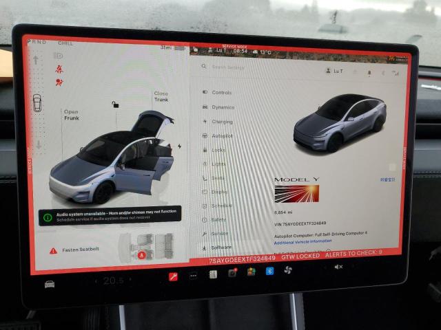 Photo 9 from auction – 2026 TESLA MODEL Y with VIN 7SAYGDEEXTF324849