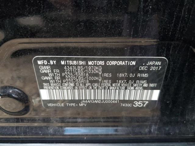Photo 14 from auction – 2018 MITSUBISHI OUTLANDER with VIN JA4AR3AW2JU000441
