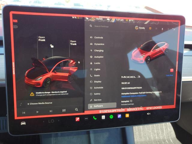 Photo 9 from auction – 2023 TESLA MODEL 3 with VIN 5YJ3E1EA2PF710311