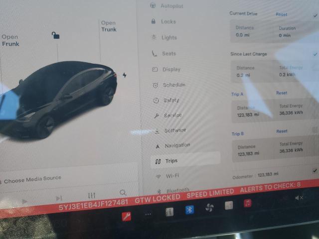 Photo 9 from auction – 2018 TESLA MODEL 3 with VIN 5YJ3E1EB4JF127481