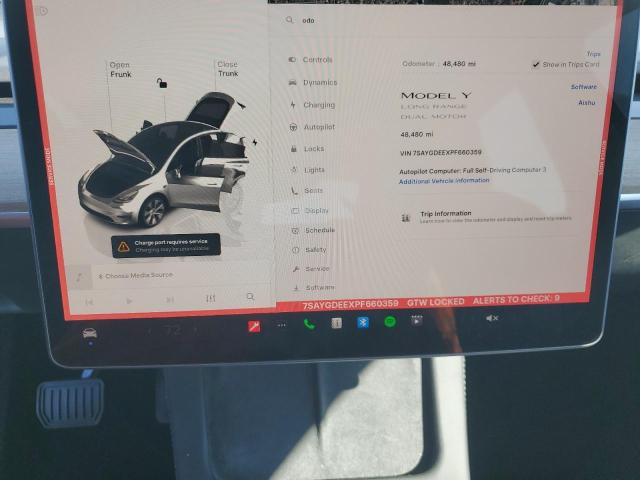 Photo 9 from auction – 2023 TESLA MODEL Y with VIN 7SAYGDEEXPF660359