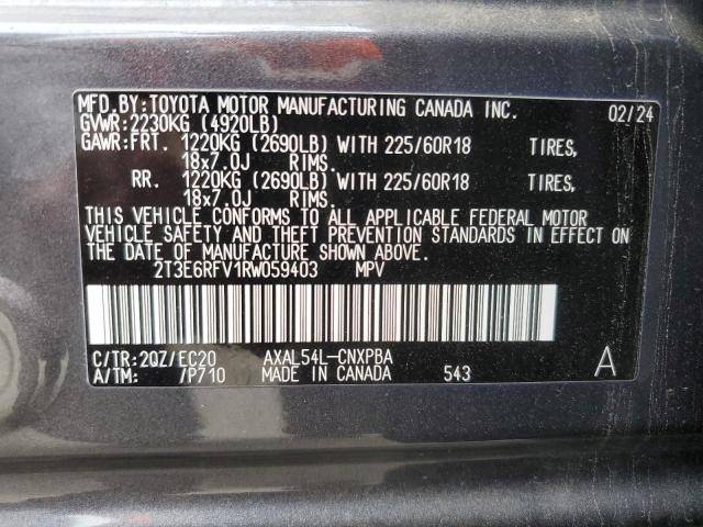 Photo 14 from auction – 2024 TOYOTA RAV4 XSE with VIN 2T3E6RFV1RW059403