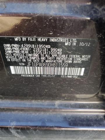 Photo 14 from auction – 2013 SUBARU IMPREZA LI with VIN JF1GPAG69DH811559