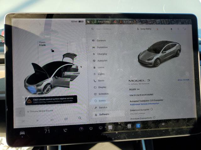Photo 9 from auction – 2018 TESLA MODEL 3 with VIN 5YJ3E1EA4JF010961