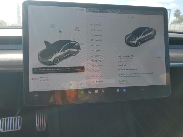 Photo 9 from auction – 2021 TESLA MODEL 3 with VIN 5YJ3E1EB7MF064753