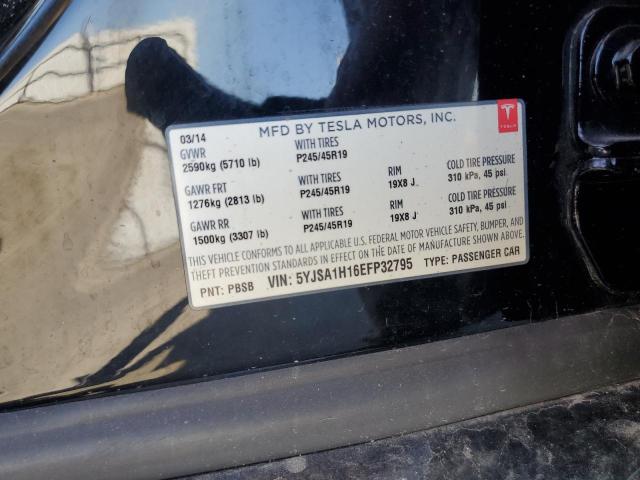 Photo 14 from auction – 2014 TESLA MODEL S with VIN 5YJSA1H16EFP32795