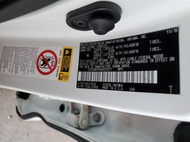 Photo 14 from auction – 2017 TOYOTA HIGHLANDER with VIN 5TDZARFH4HS023277