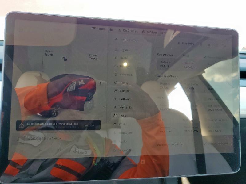 Photo 9 from auction – 2022 TESLA MODEL Y with VIN 7SAYGAEE7NF505022