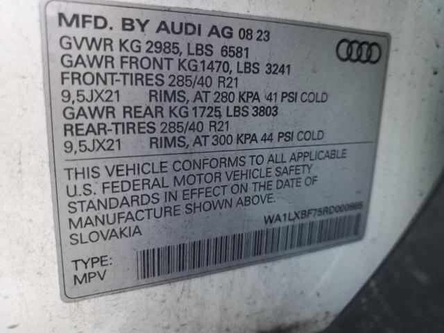 Photo 14 from auction – 2024 AUDI Q7 PREMIUM with VIN WA1LXBF75RD000665