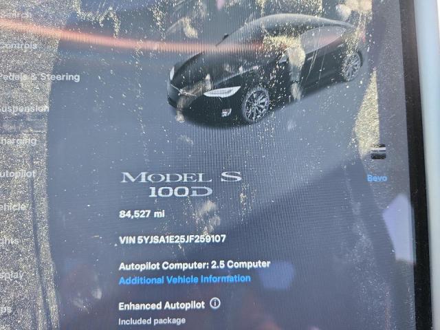 Photo 9 from auction – 2018 TESLA MODEL S with VIN 5YJSA1E25JF259107