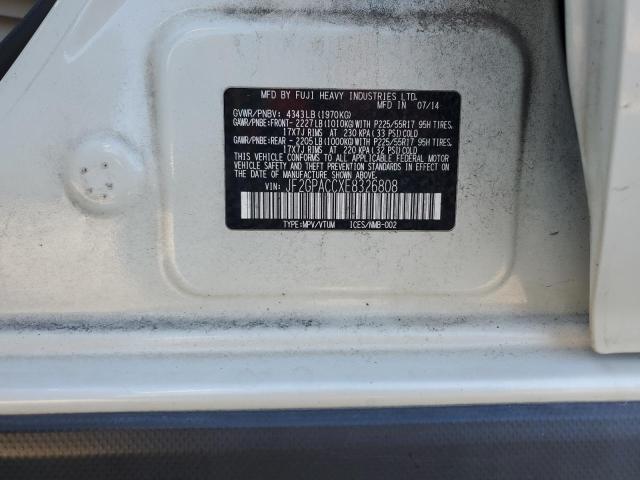 Photo 14 from auction – 2014 SUBARU XV CROSSTR with VIN JF2GPACCXE8326808