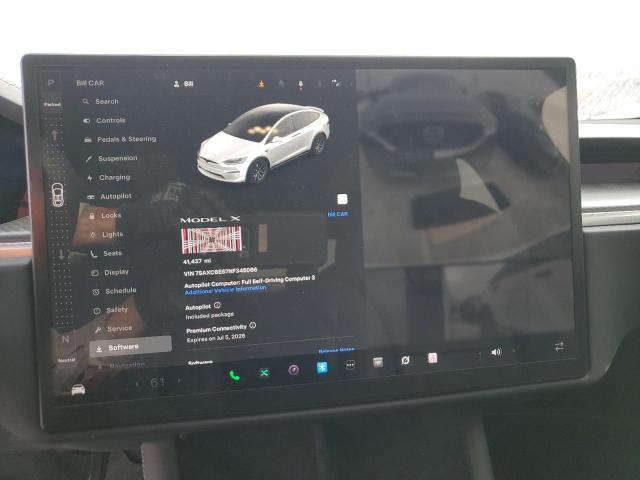 Photo 9 from auction – 2022 TESLA MODEL X with VIN 7SAXCBE67NF345066