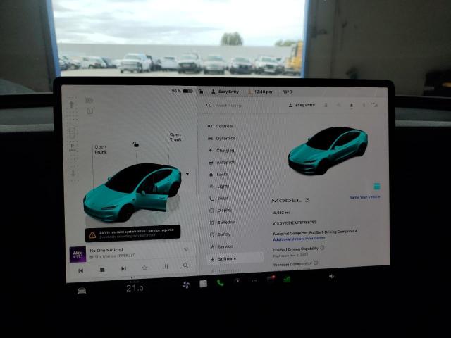 Photo 9 from auction – 2024 TESLA MODEL 3 with VIN 5YJ3E1EA7RF785752