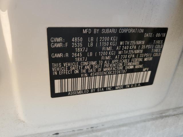 Photo 14 from auction – 2019 SUBARU OUTBACK 3. with VIN 4S4BSENC6K3236197