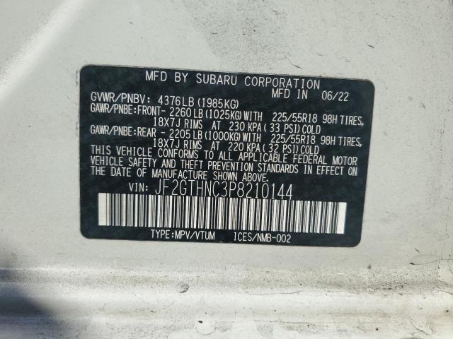 Photo 14 from auction – 2023 SUBARU CROSSTREK with VIN JF2GTHNC3P8210144