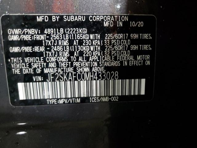 Photo 14 from auction – 2021 SUBARU FORESTER P with VIN JF2SKAFC0MH433028