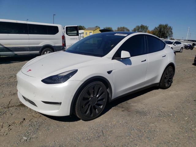 TESLA MODEL Y 2021 with VIN 5YJYGDEFXMF276468 - Photo from auction